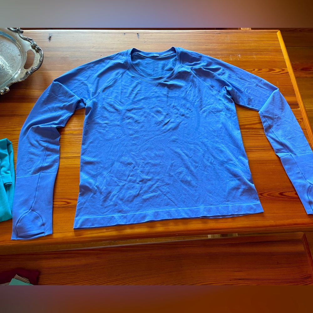 Lululemon swiftly long sleeve race length top size 12